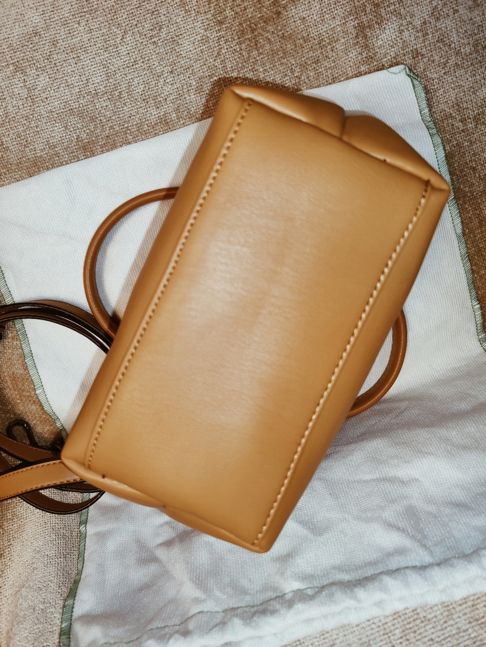New 🆕 Longchamp LE PLIAGE XTRA XS HANDBAG In Cashew Leather - Picture 7 of 11